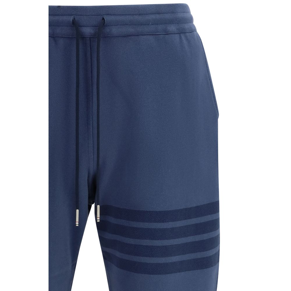 Pantalon décontracté Thom Browne en coton bleu