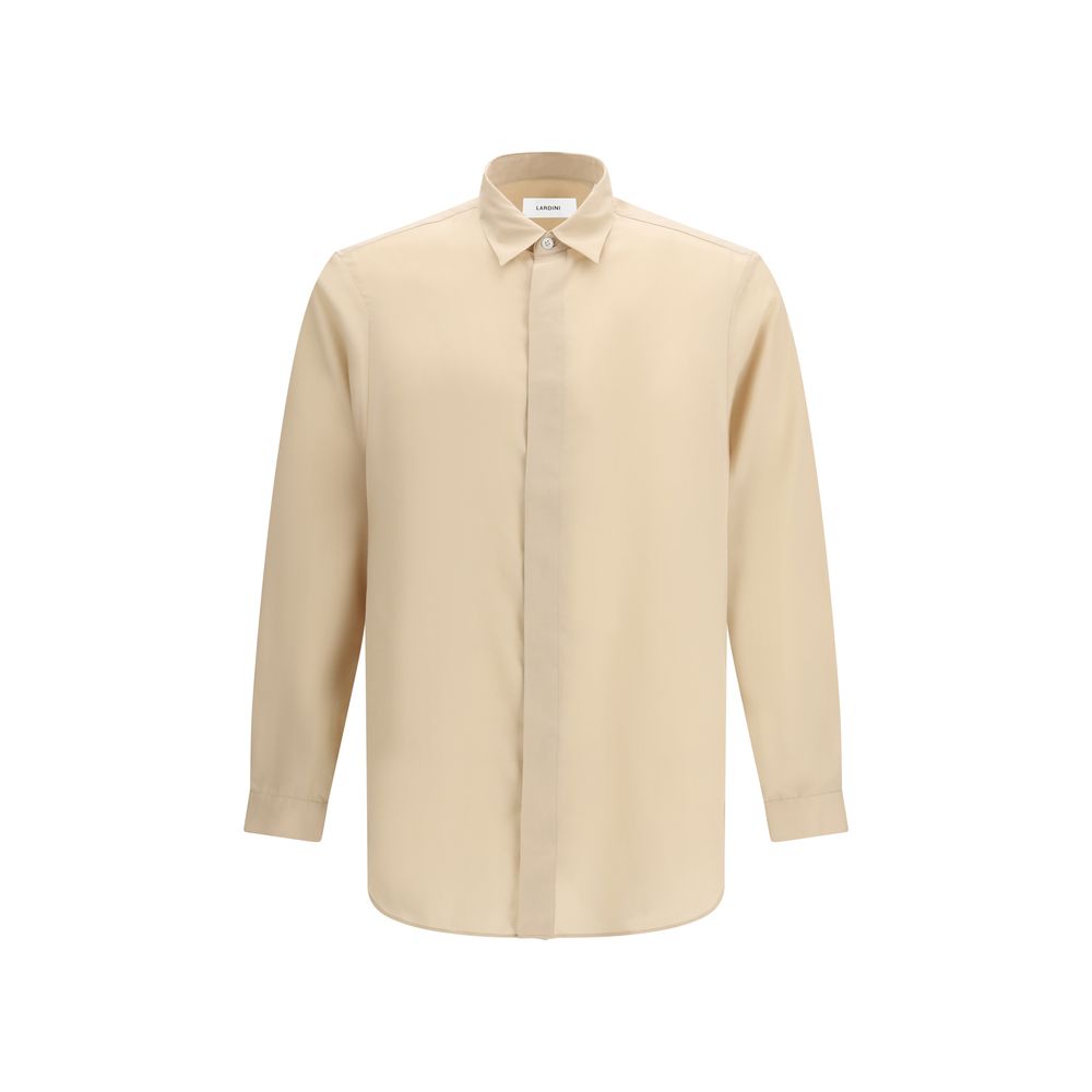 Chemise habillée Lardini en Tencel beige
