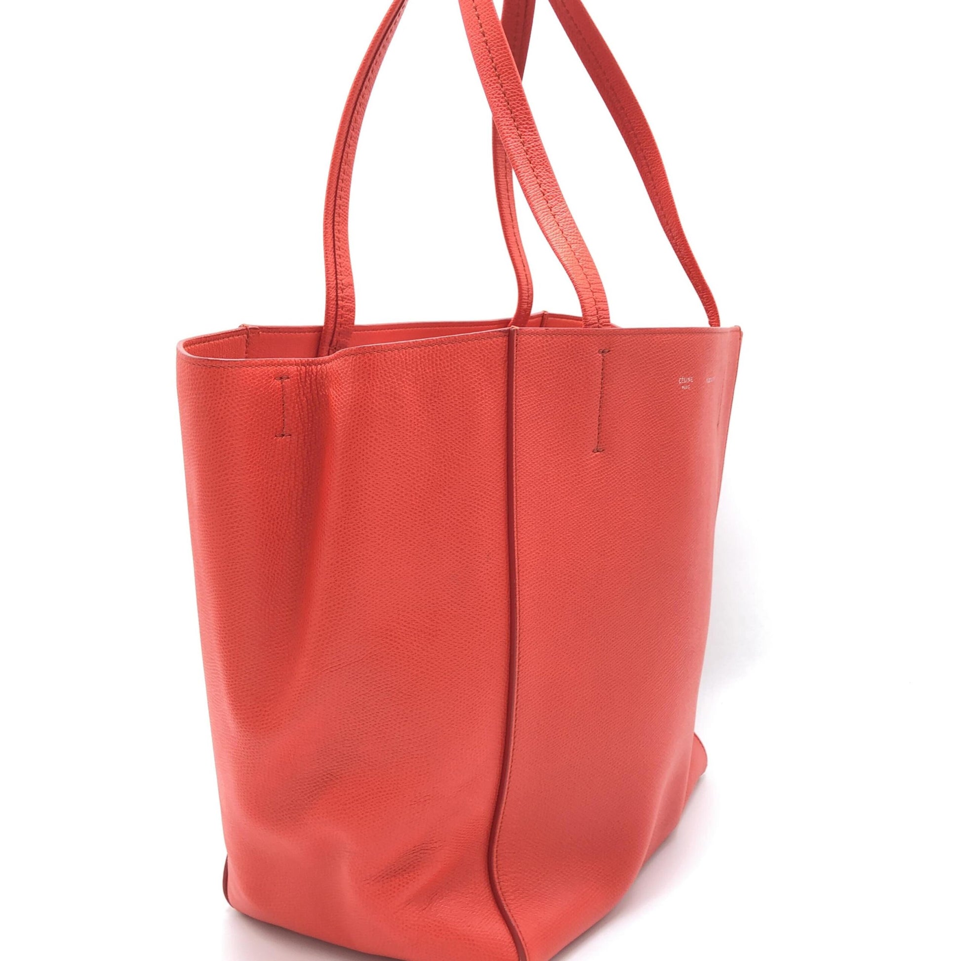Sac cabas Celine Phantom en cuir grainé rouge