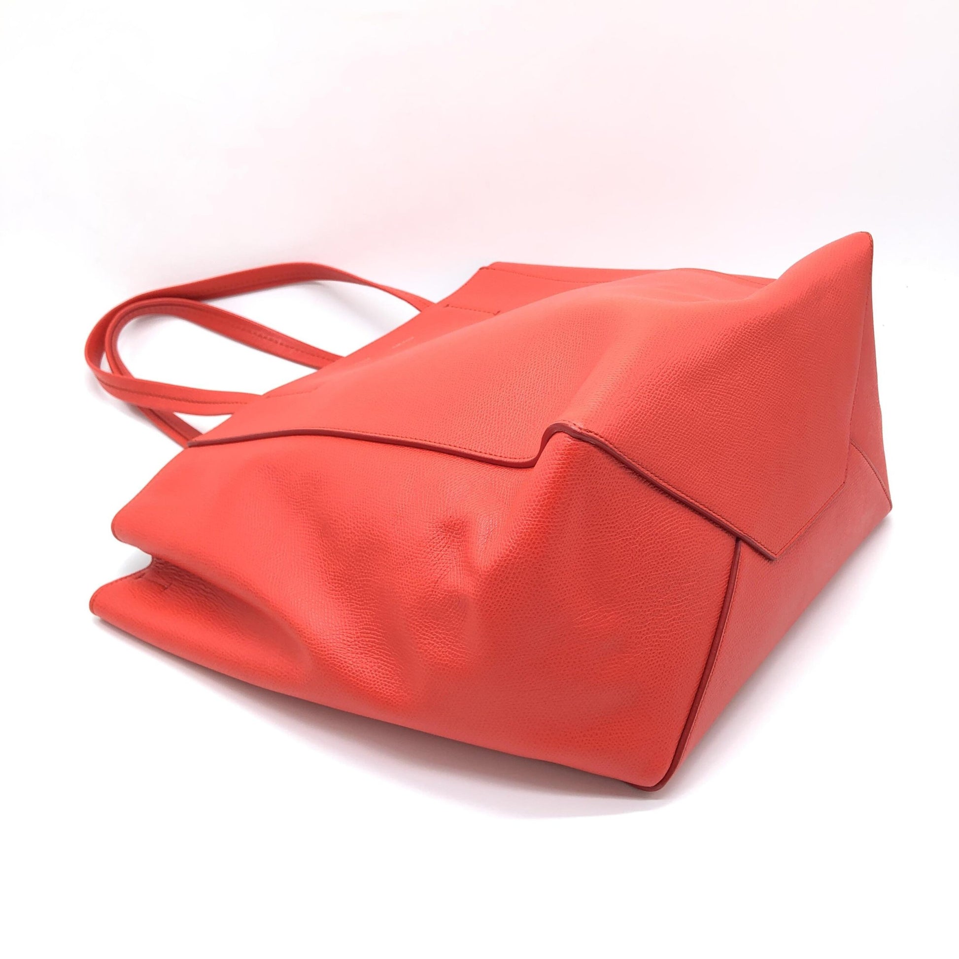 Sac cabas Celine Phantom en cuir grainé rouge