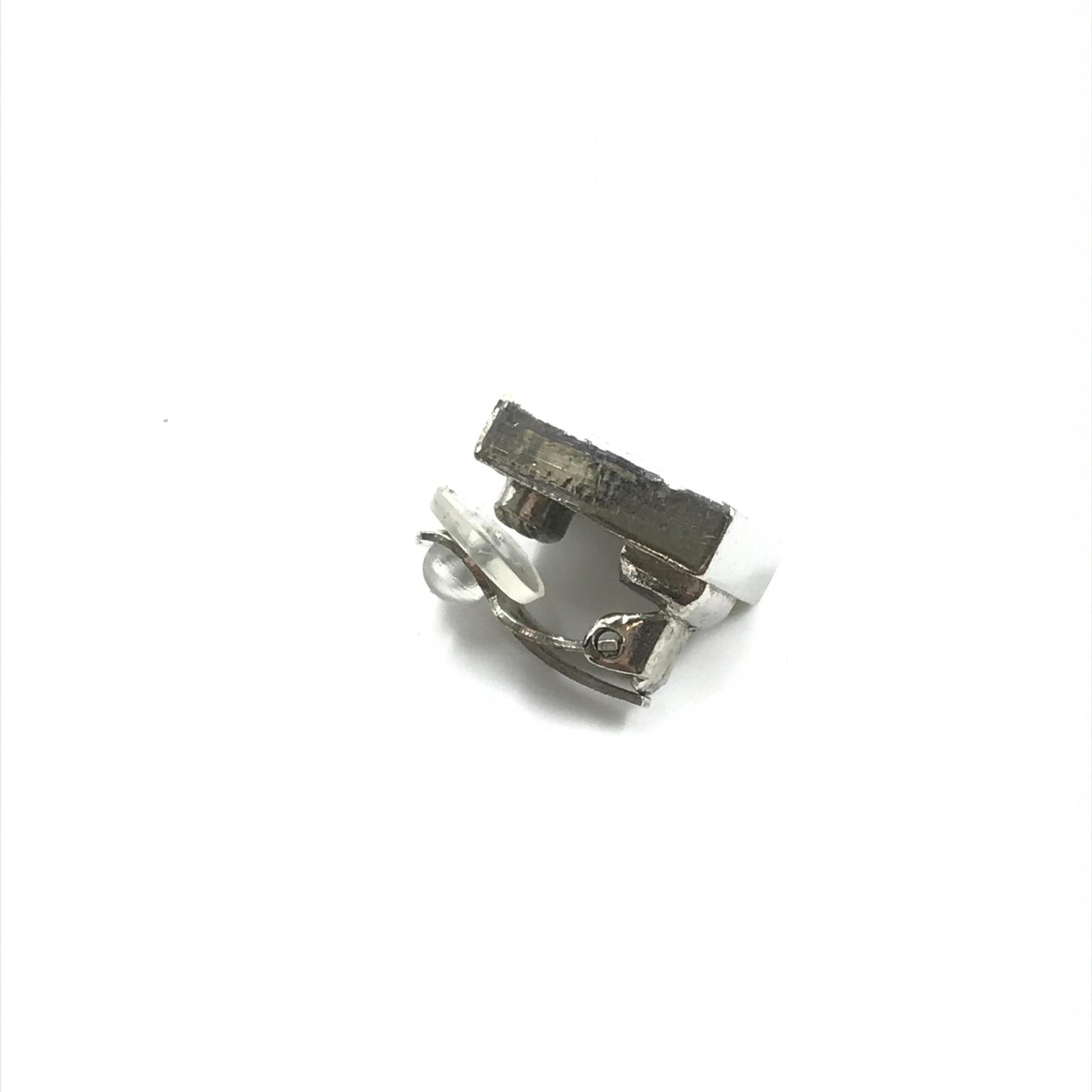 Chanel White Earrings for Women side view