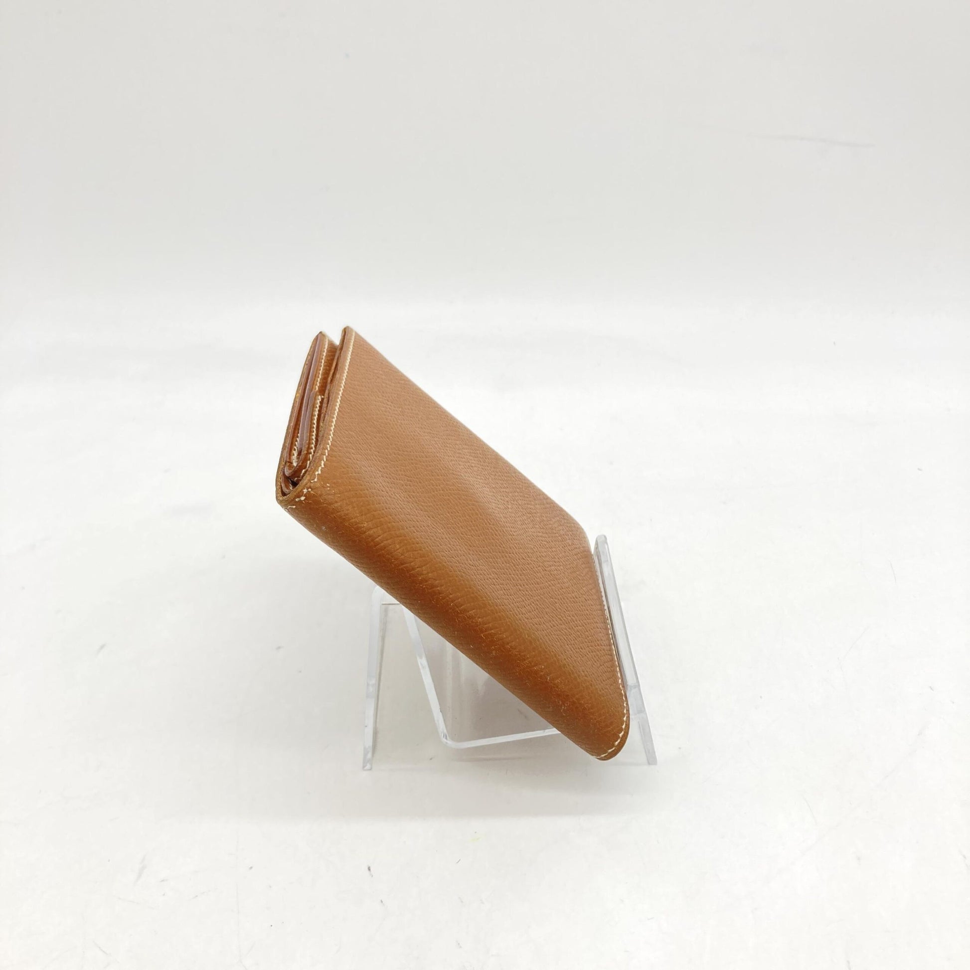 Hermès Compact Wallet In Brown Leather