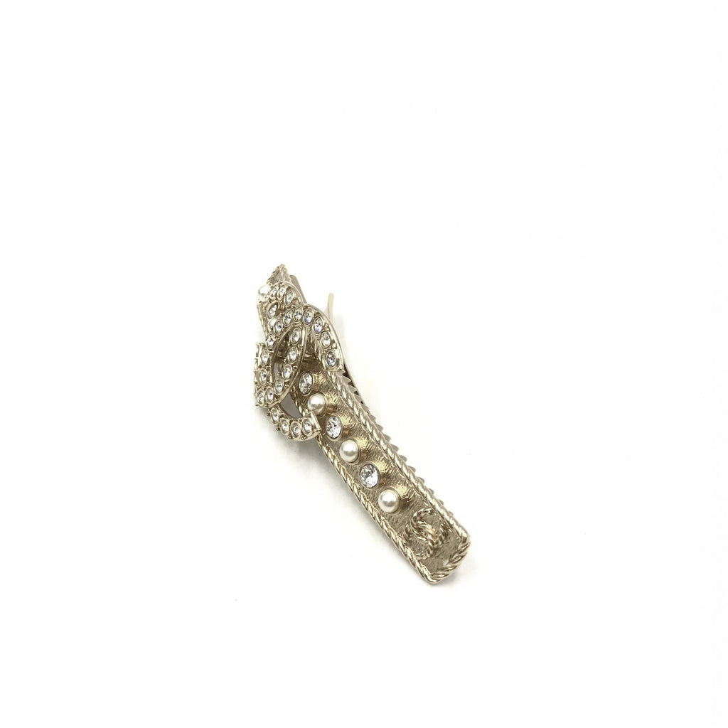 Chanel Gold Hair Clips for Women detail view
