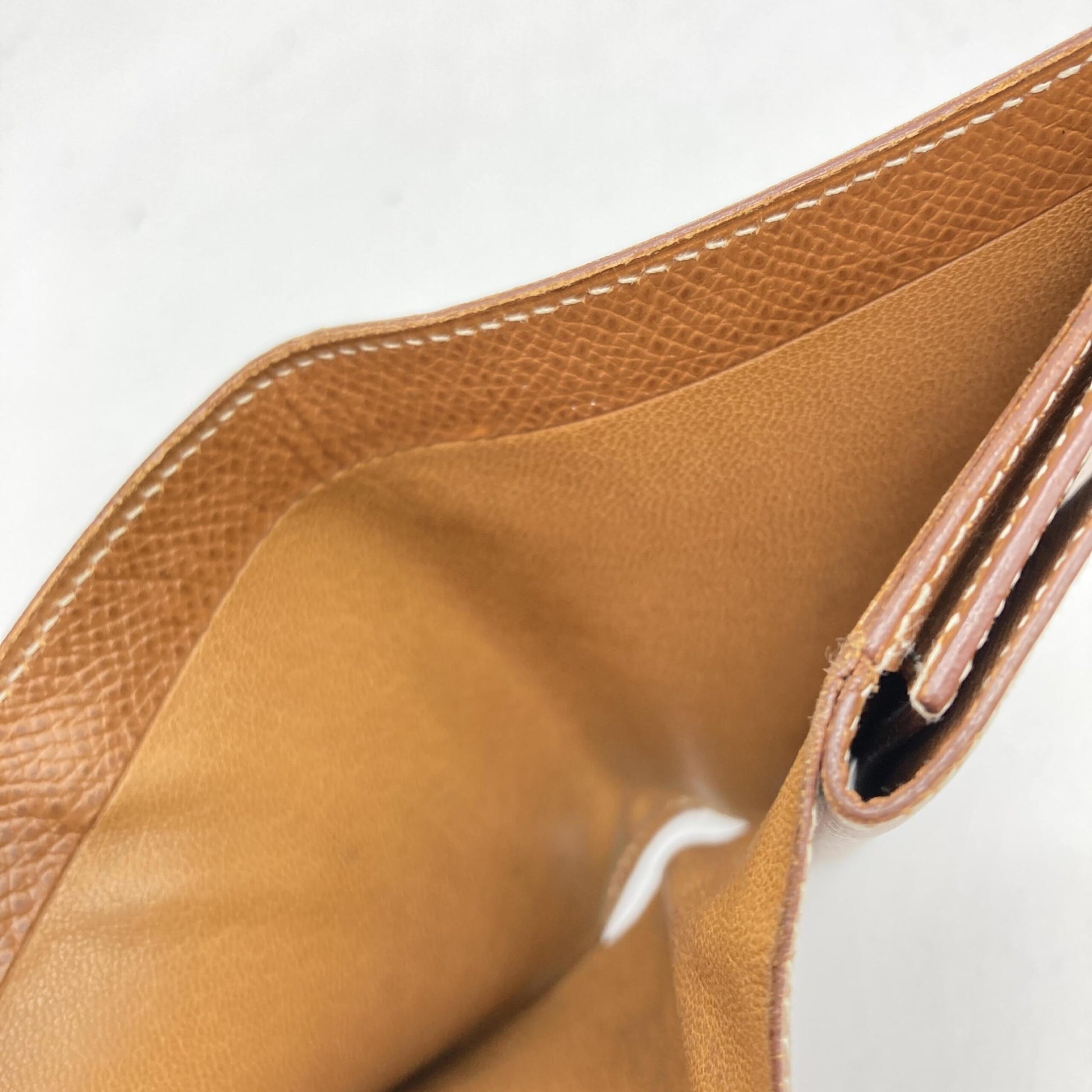 Hermès Compact Wallet In Brown Leather