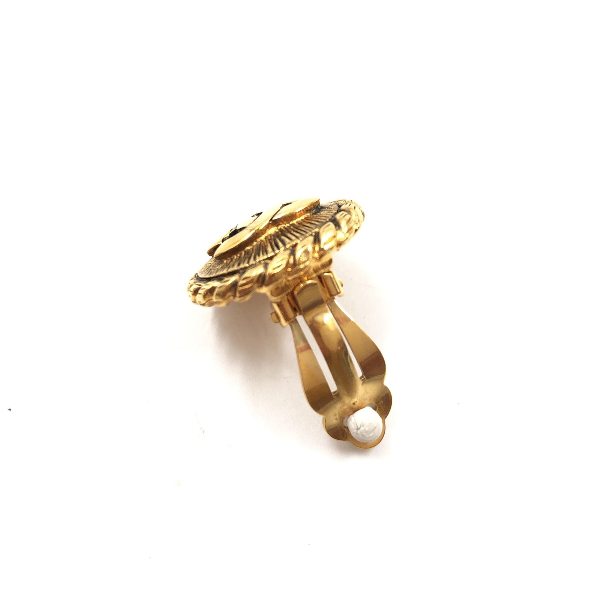 Chanel Gold Earrings for Women side view