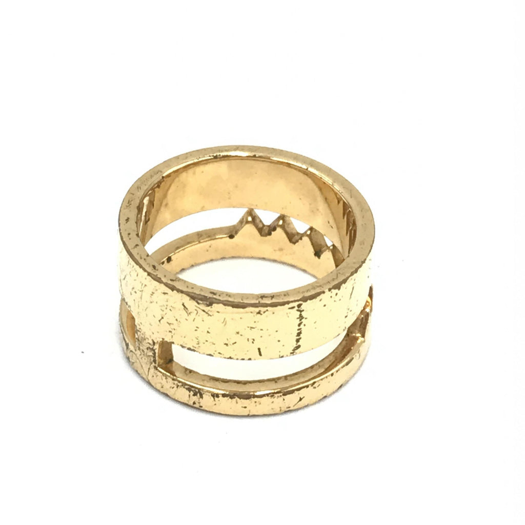 Fendi Gold Rings for Women side view
