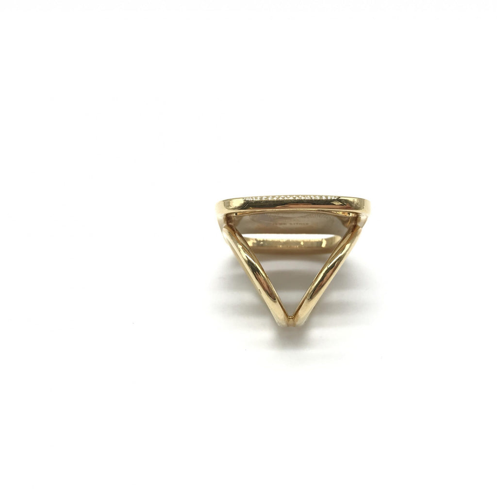 Salvatore Ferragamo Gold Rings for Women side view