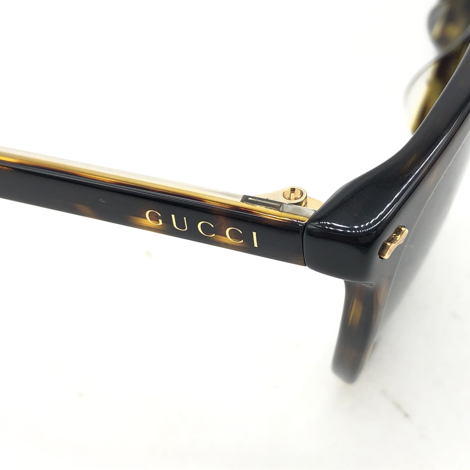 Lunettes de soleil carrées Gucci écaille de tortue