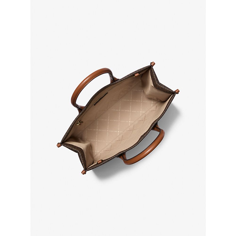 Michael Kors Brown Leather Shoulder Bag