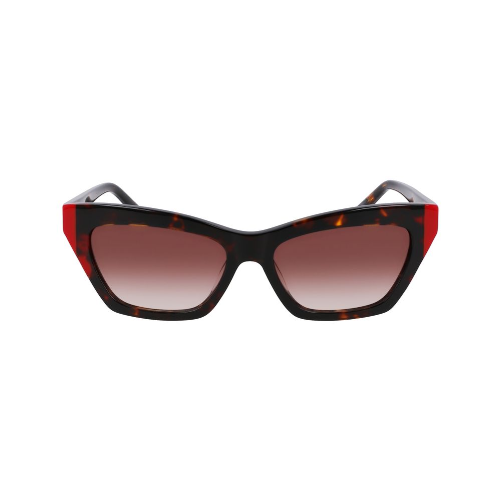 Lunettes de soleil DKNY marron en acétate