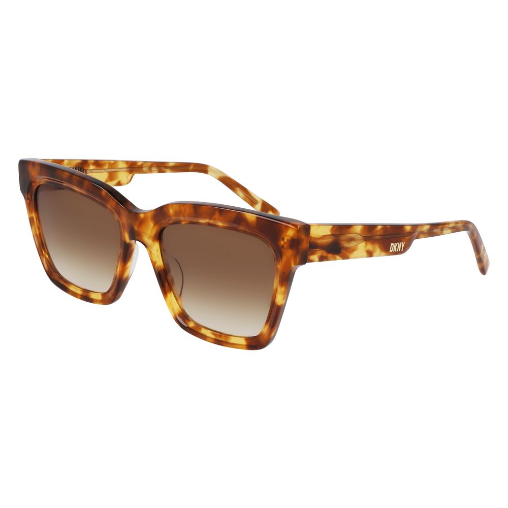 Lunettes de soleil DKNY marron en acétate
