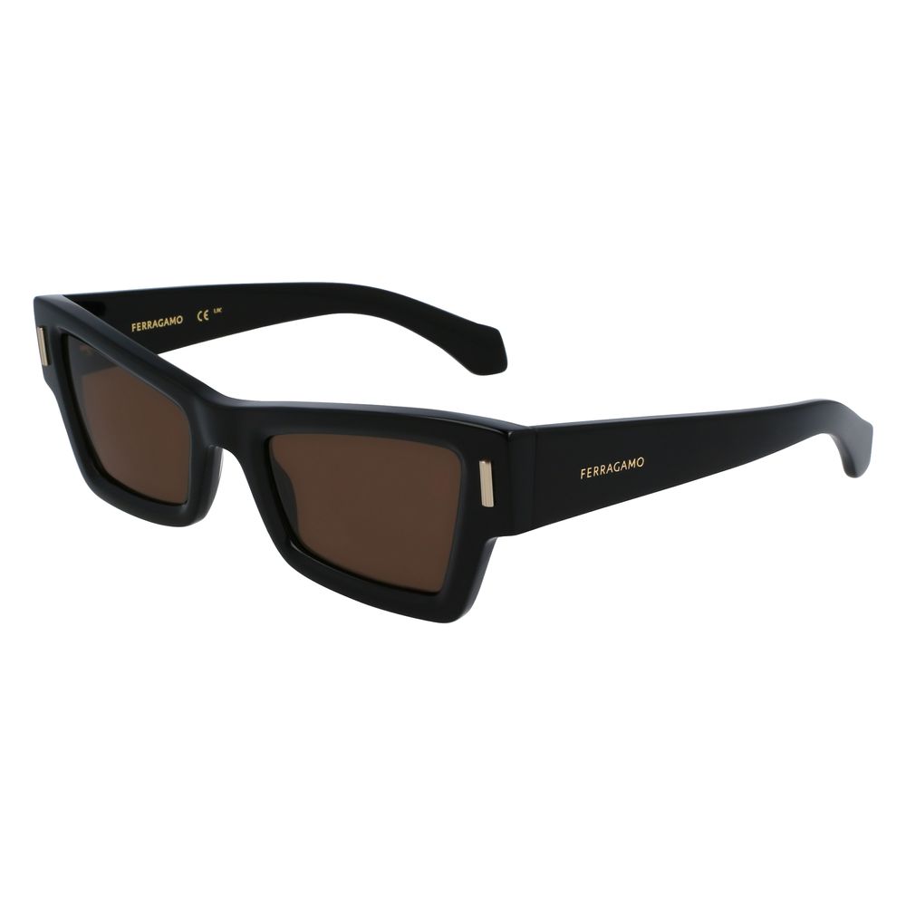 Lunettes de soleil Ferragamo en acétate noir
