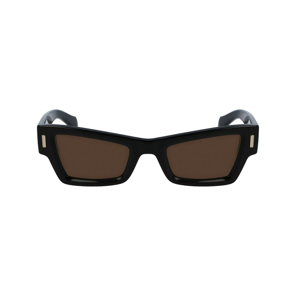Lunettes de soleil Ferragamo en acétate noir
