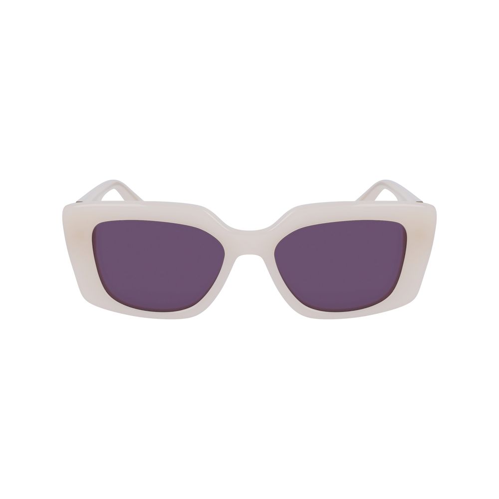 Lunettes de soleil Karl Lagerfeld en acétate beige