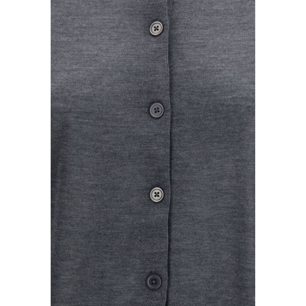 Loulou De Saison Grey Cardigan for Women detail view