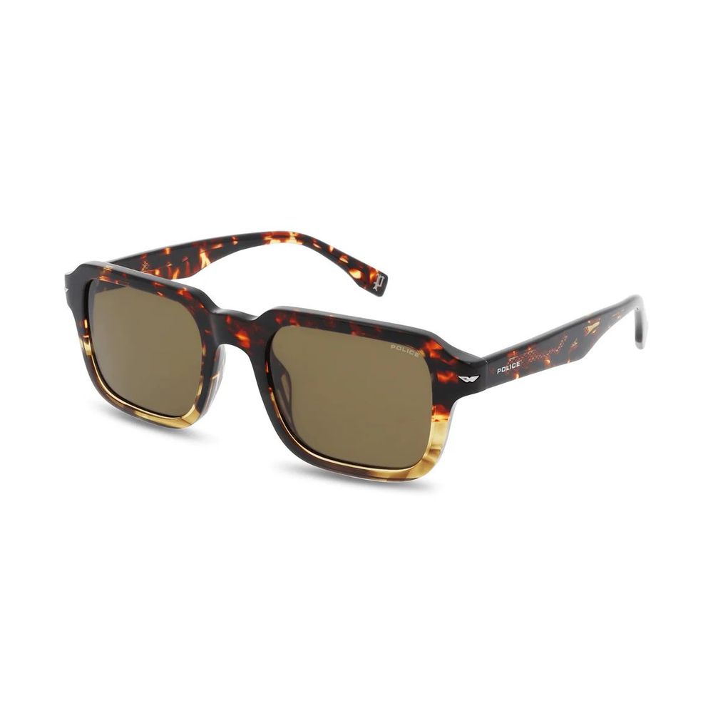 Lunettes de soleil Police en acétate marron