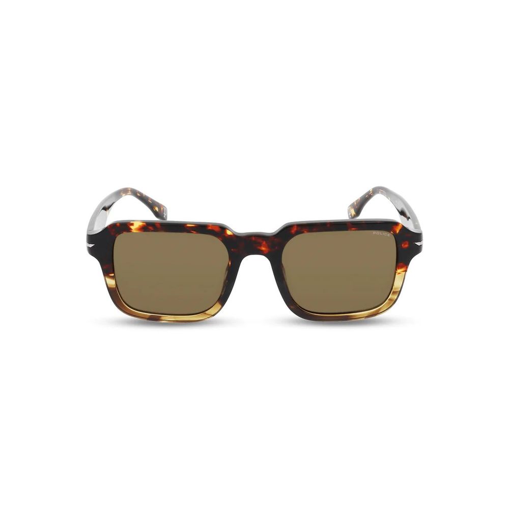 Lunettes de soleil Police en acétate marron