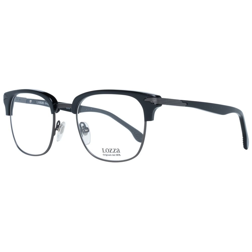 Lunettes Lozza en métal et plastique noir (montures)