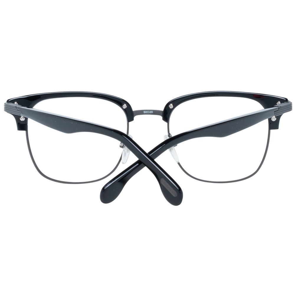 Lunettes Lozza en métal et plastique noir (montures)