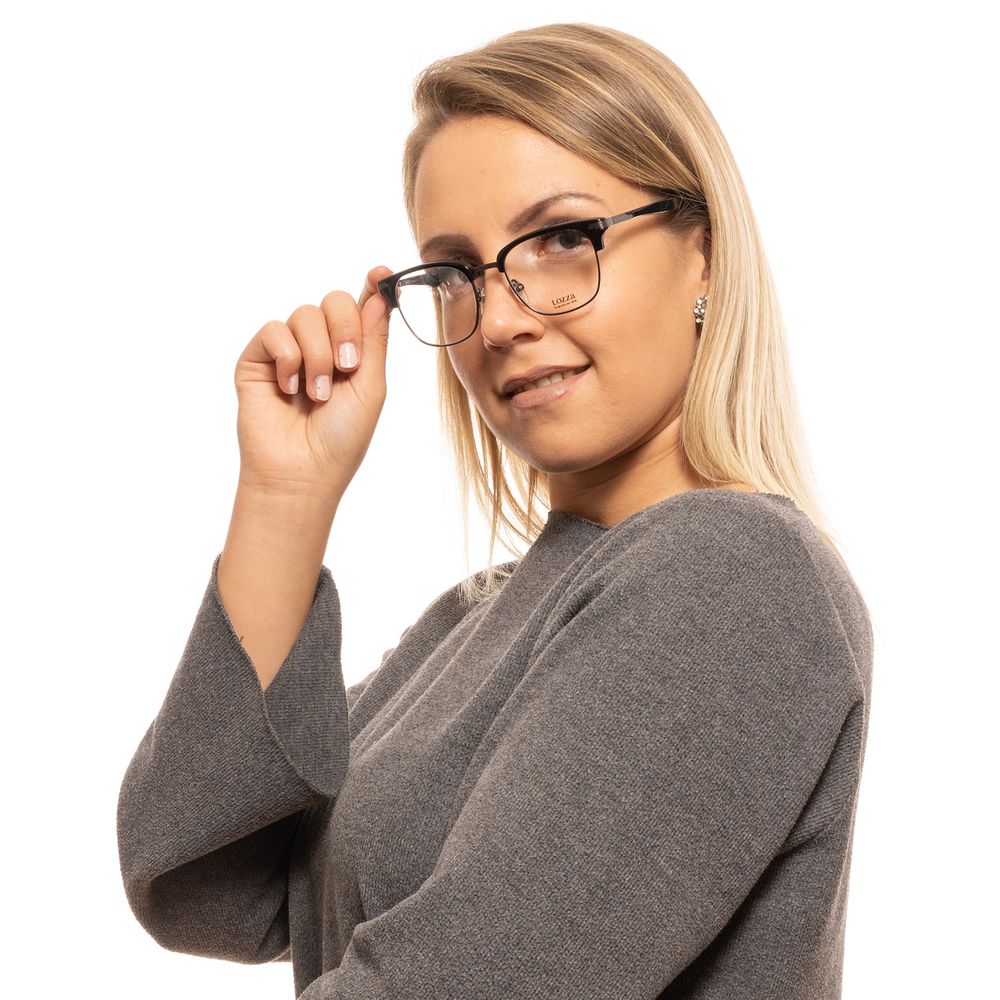 Lunettes Lozza en métal et plastique noir (montures)