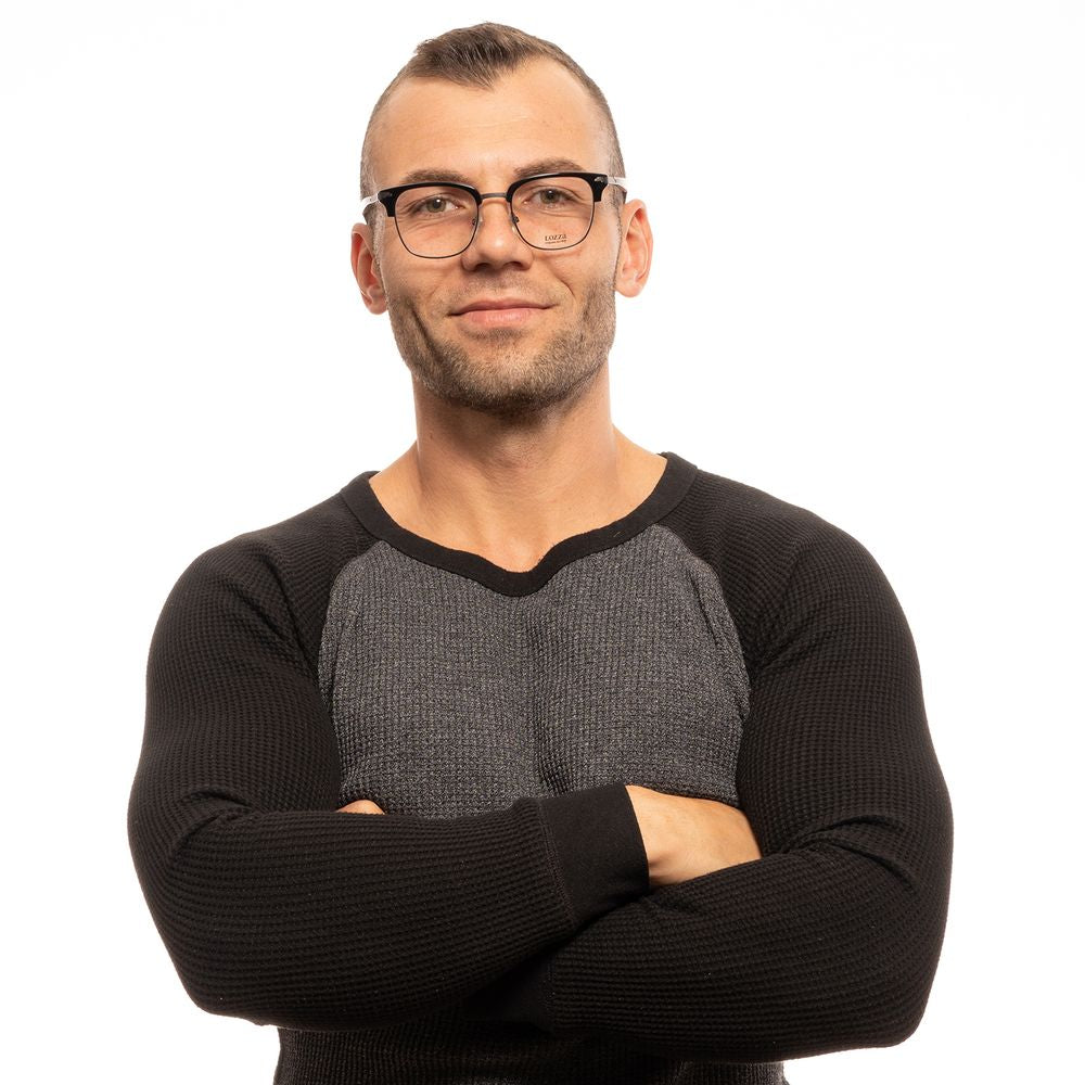 Lunettes Lozza en métal et plastique noir (montures)
