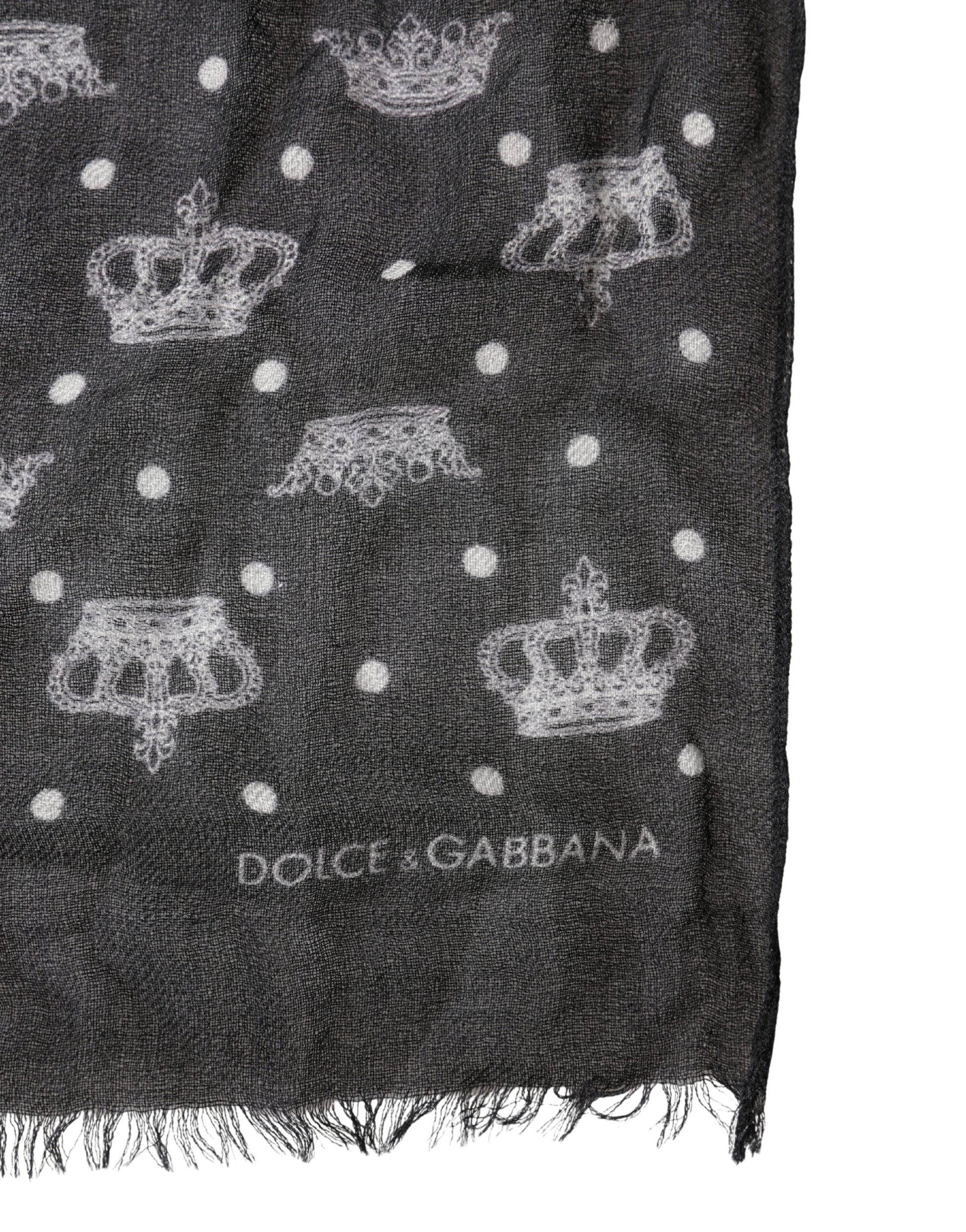 Dolce & Gabbana Black Scarf for Men detail view