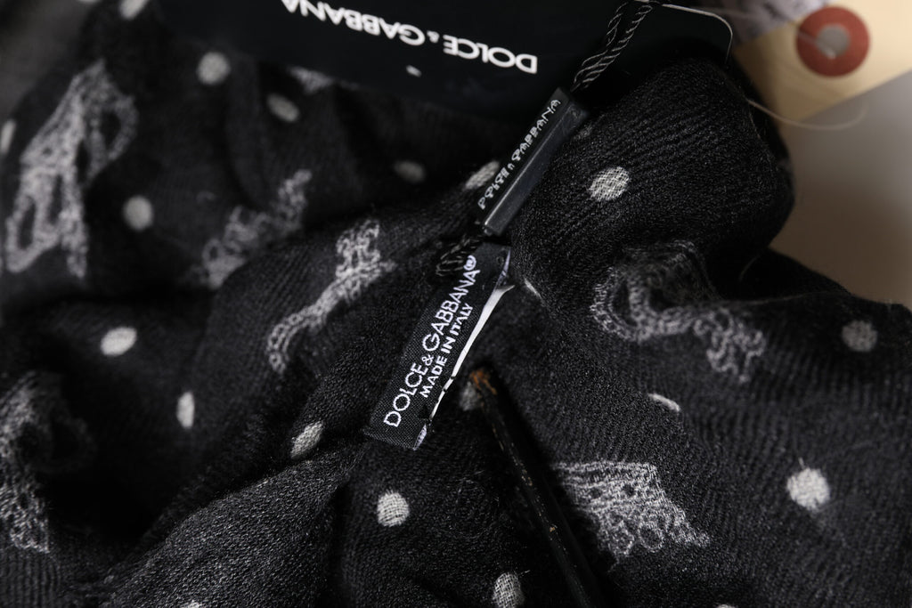 Dolce & Gabbana Black Scarf for Men side view
