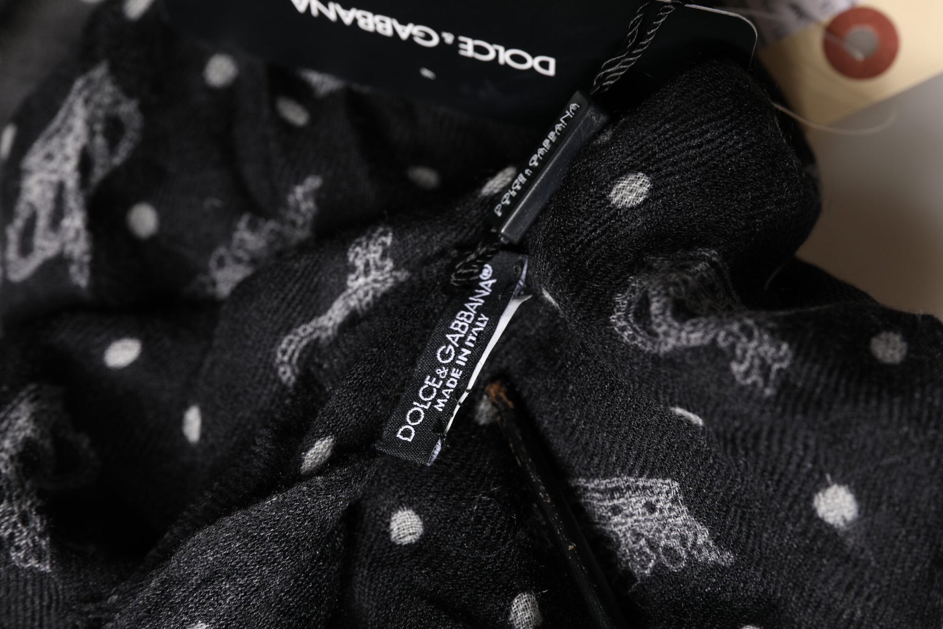 Dolce & Gabbana Black Scarf for Men side view