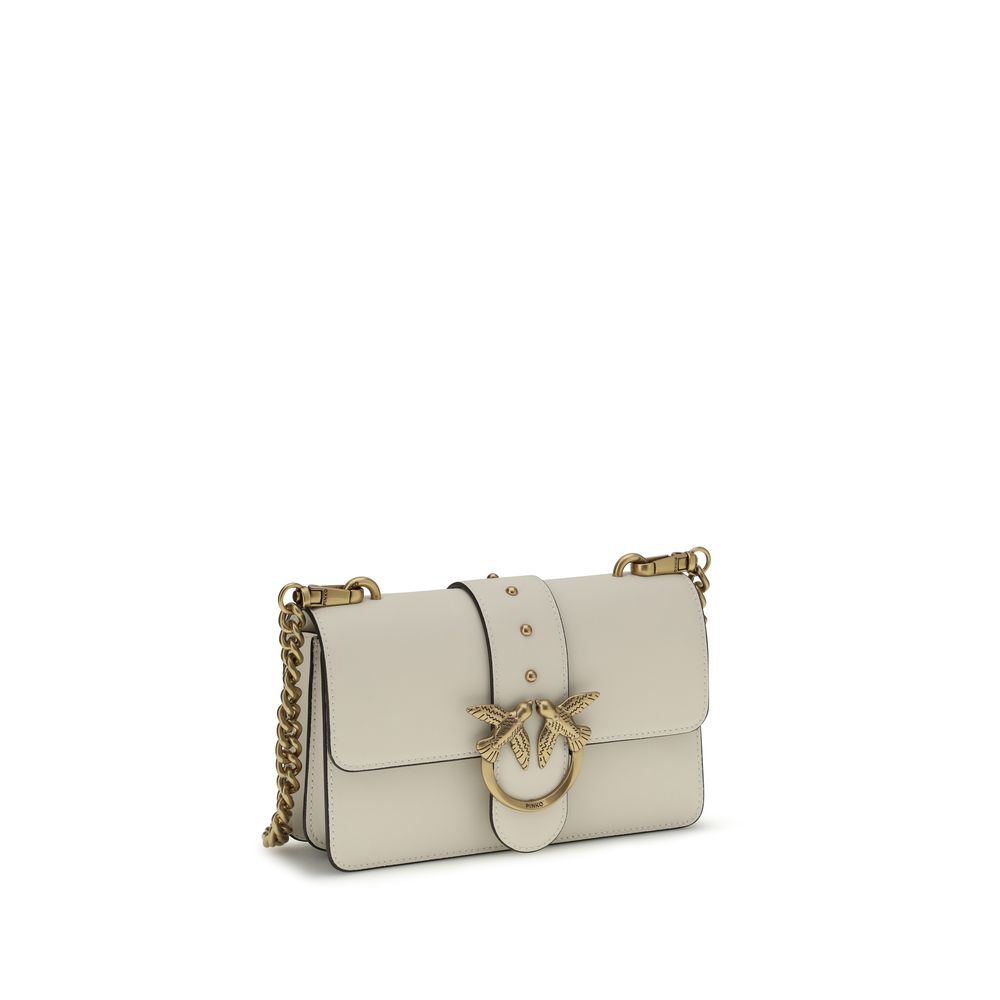 Sac porté épaule PINKO en cuir de veau beige Bos Taurus
