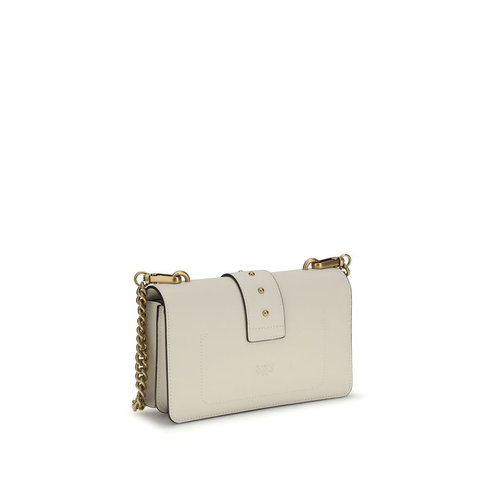 Sac porté épaule PINKO en cuir de veau beige Bos Taurus