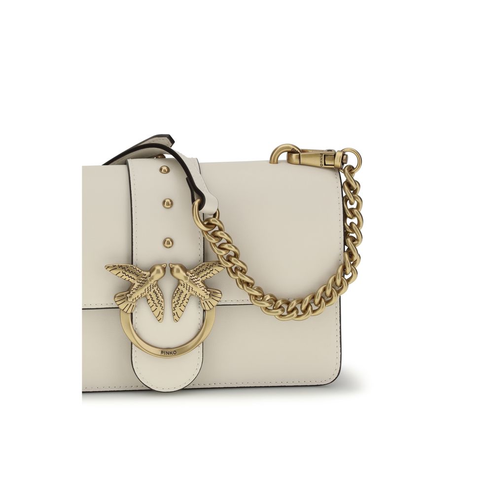 Sac porté épaule PINKO en cuir de veau beige Bos Taurus
