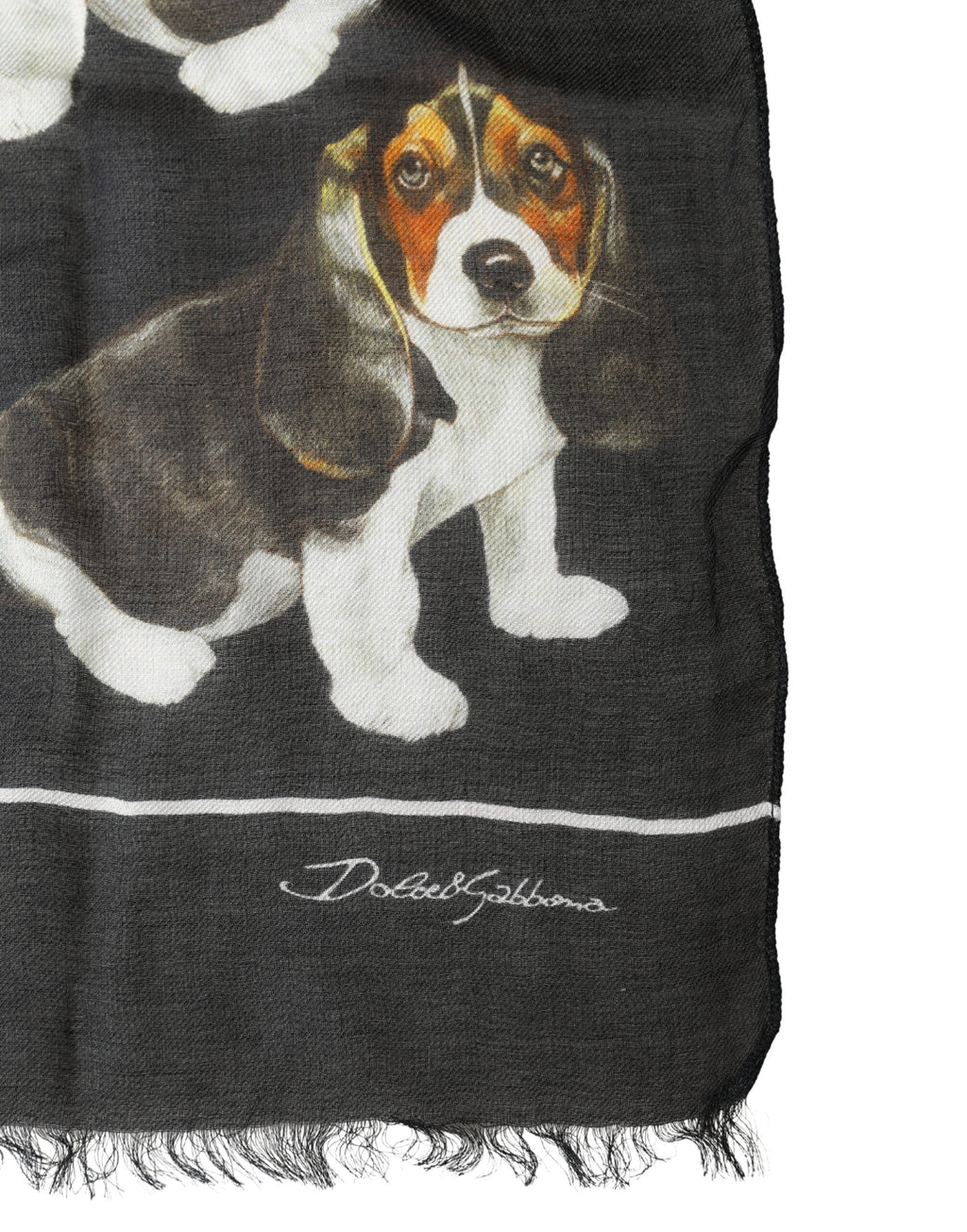 Dolce & Gabbana Black Scarf for Men detail view