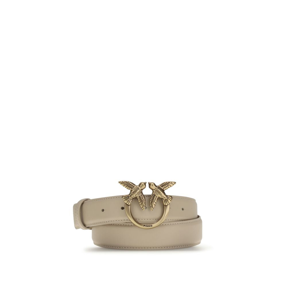 Ceinture PINKO en cuir de veau beige Bos Taurus