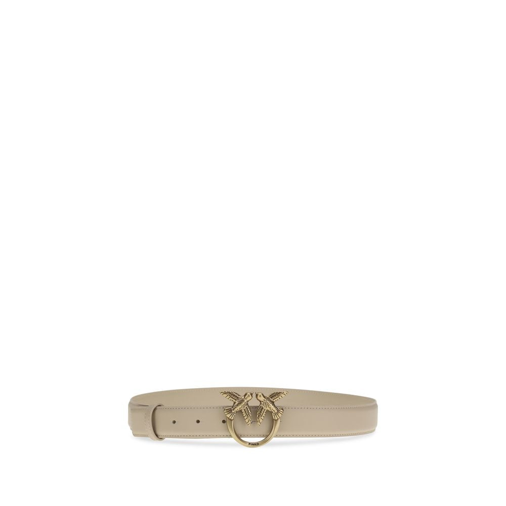 Ceinture PINKO en cuir de veau beige Bos Taurus