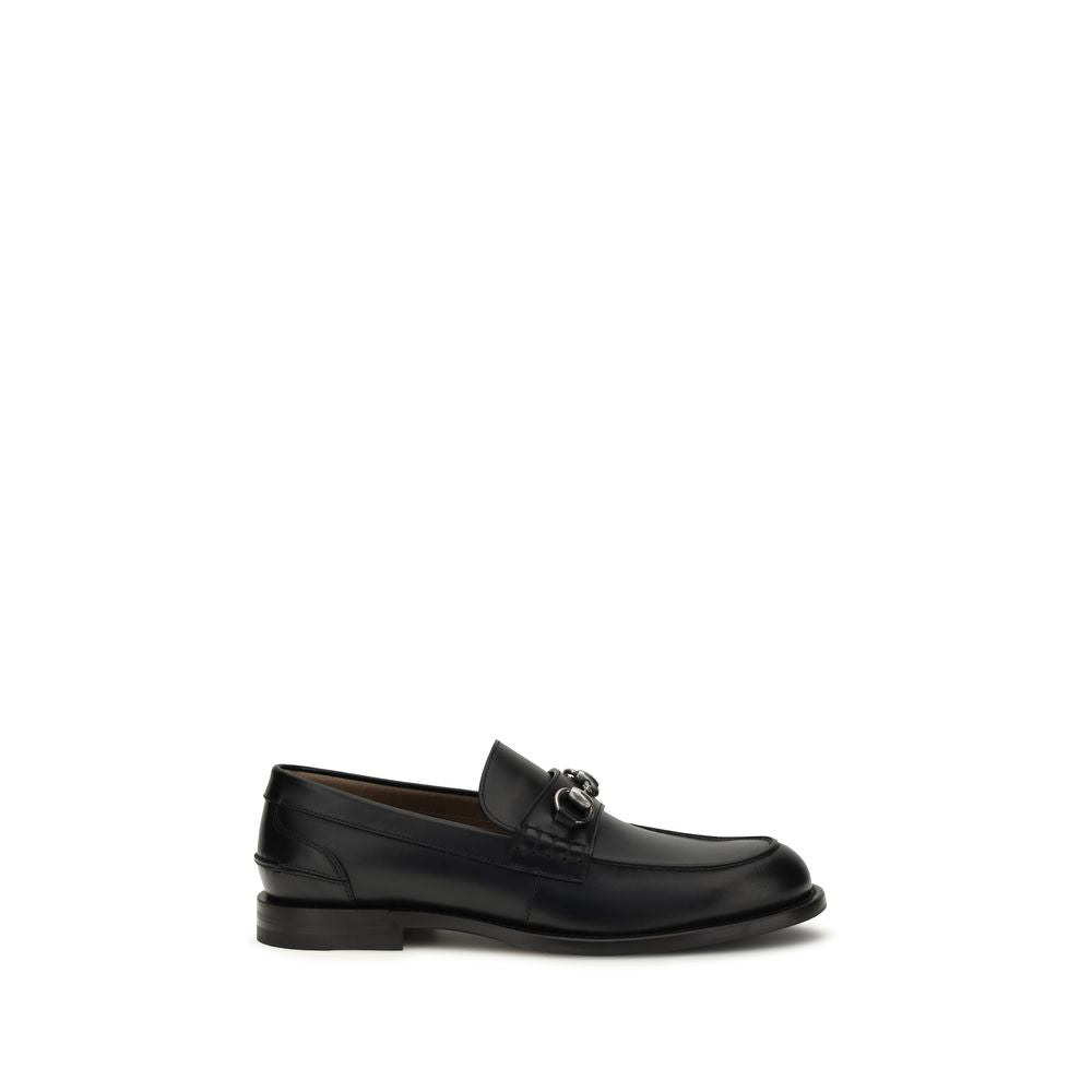 Mocassins à enfiler en cuir de veau noir Bos Taurus Gucci