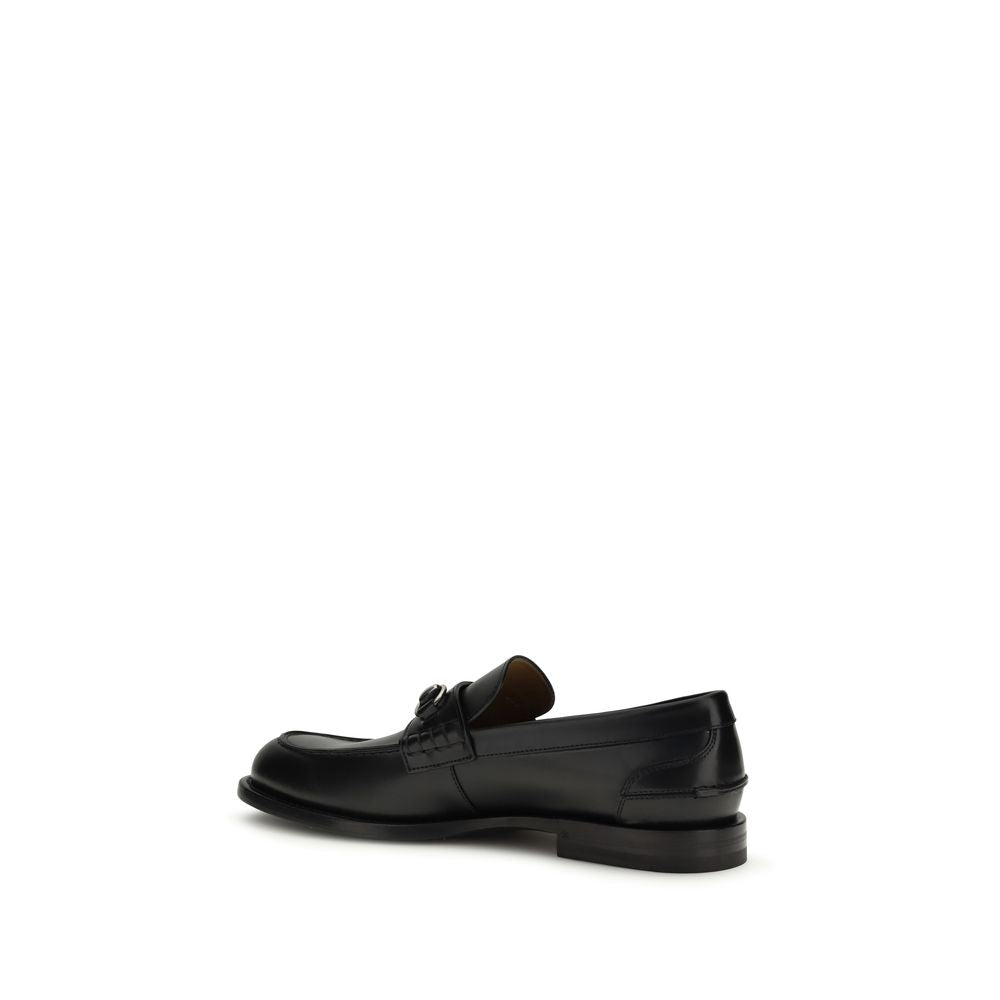 Mocassins à enfiler en cuir de veau noir Bos Taurus Gucci