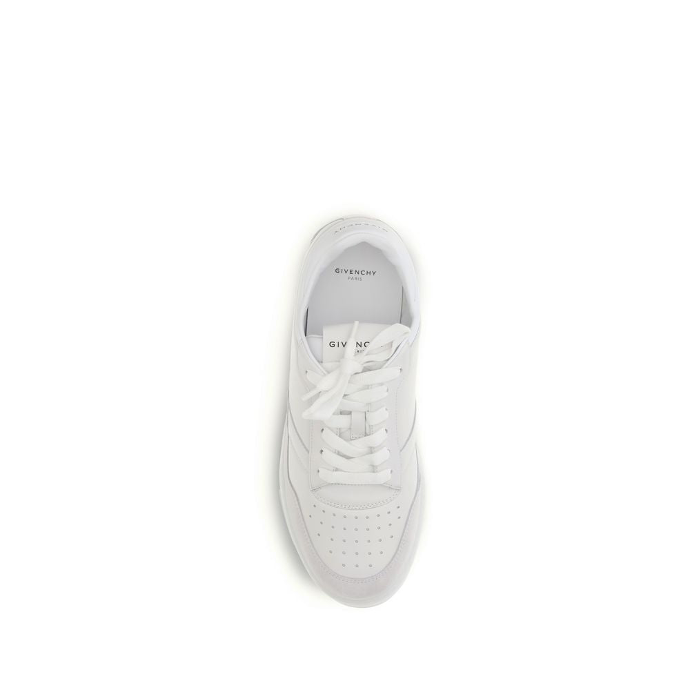 Givenchy White Low Top Sneakers for Men side view