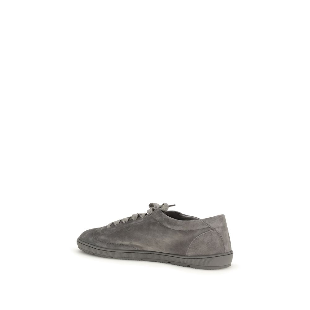 Brunello Cucinelli Gray Sneakers detail view