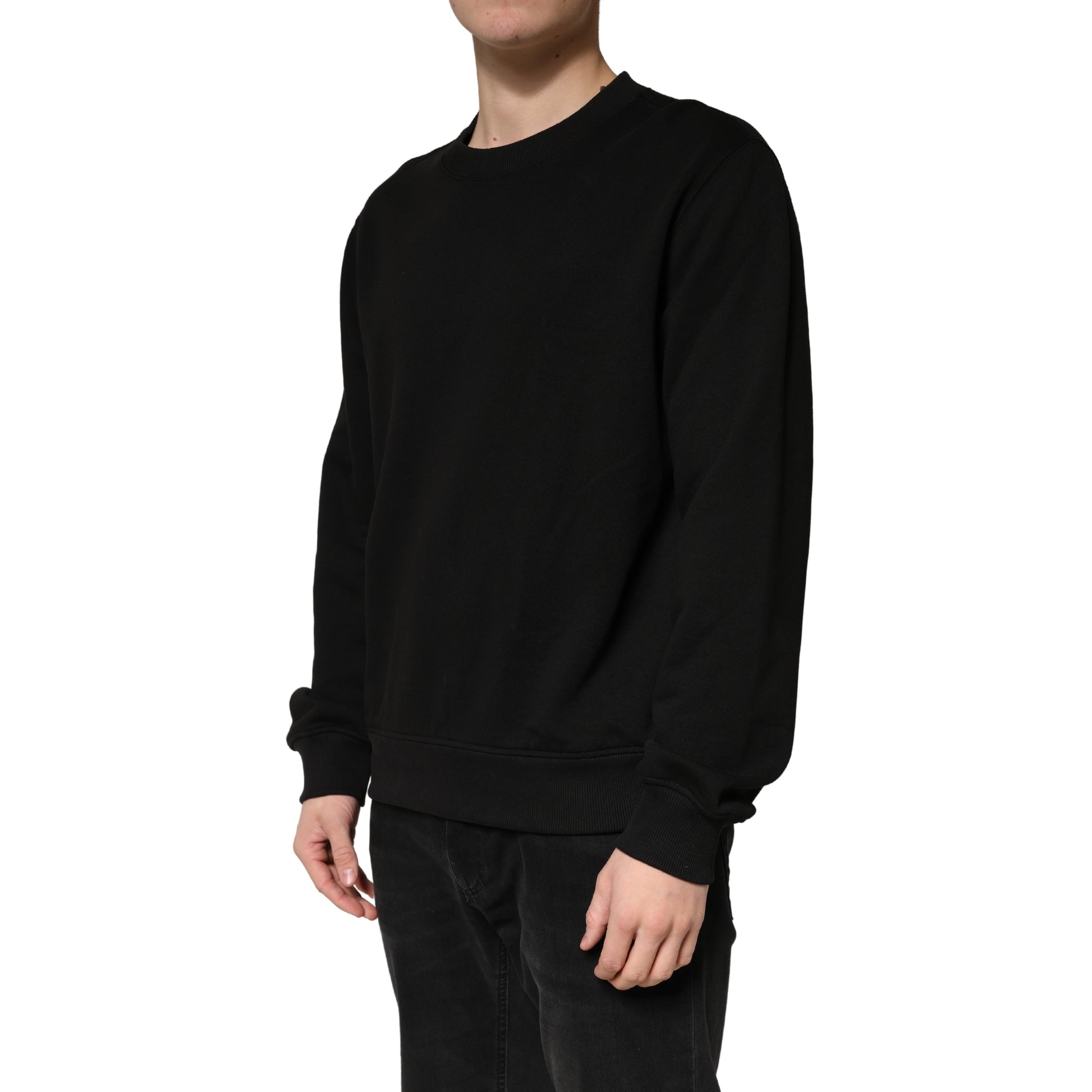 Dolce & Gabbana Black Long Sleeve T-Shirt for Men detail view