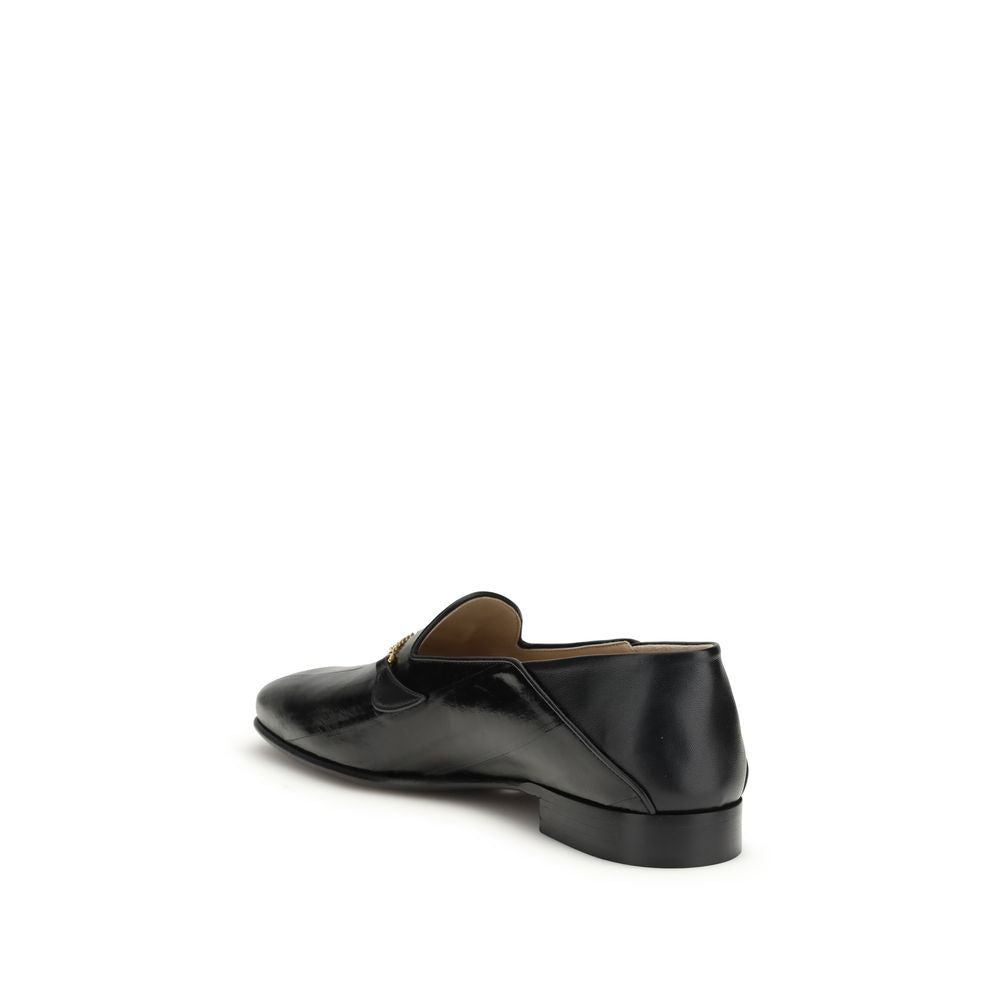 Valentino Garavani Black Slip On Loafers for Men detail view