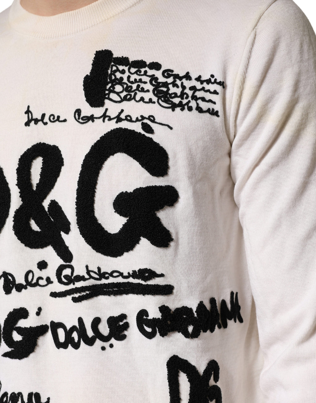 Dolce & Gabbana White Long Sleeve T-Shirt for Men additional view