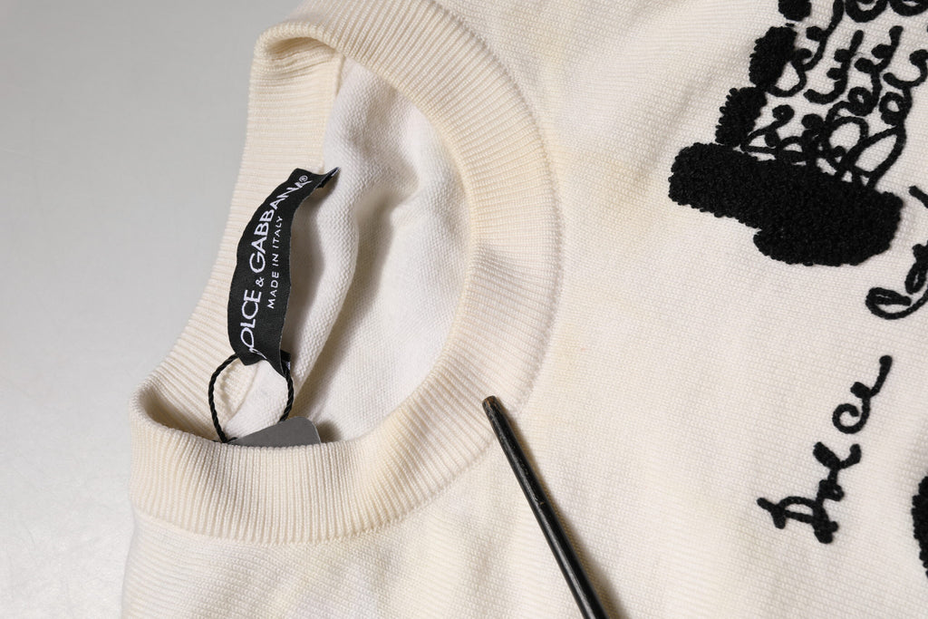 Dolce & Gabbana White Long Sleeve T-Shirt for Men additional view