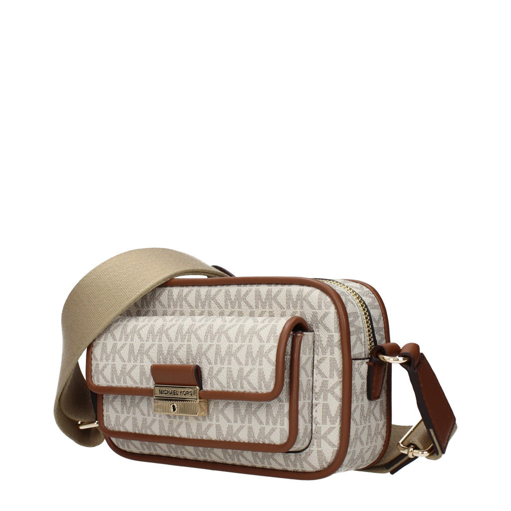 Sac bandoulière Michael Kors en tissu beige