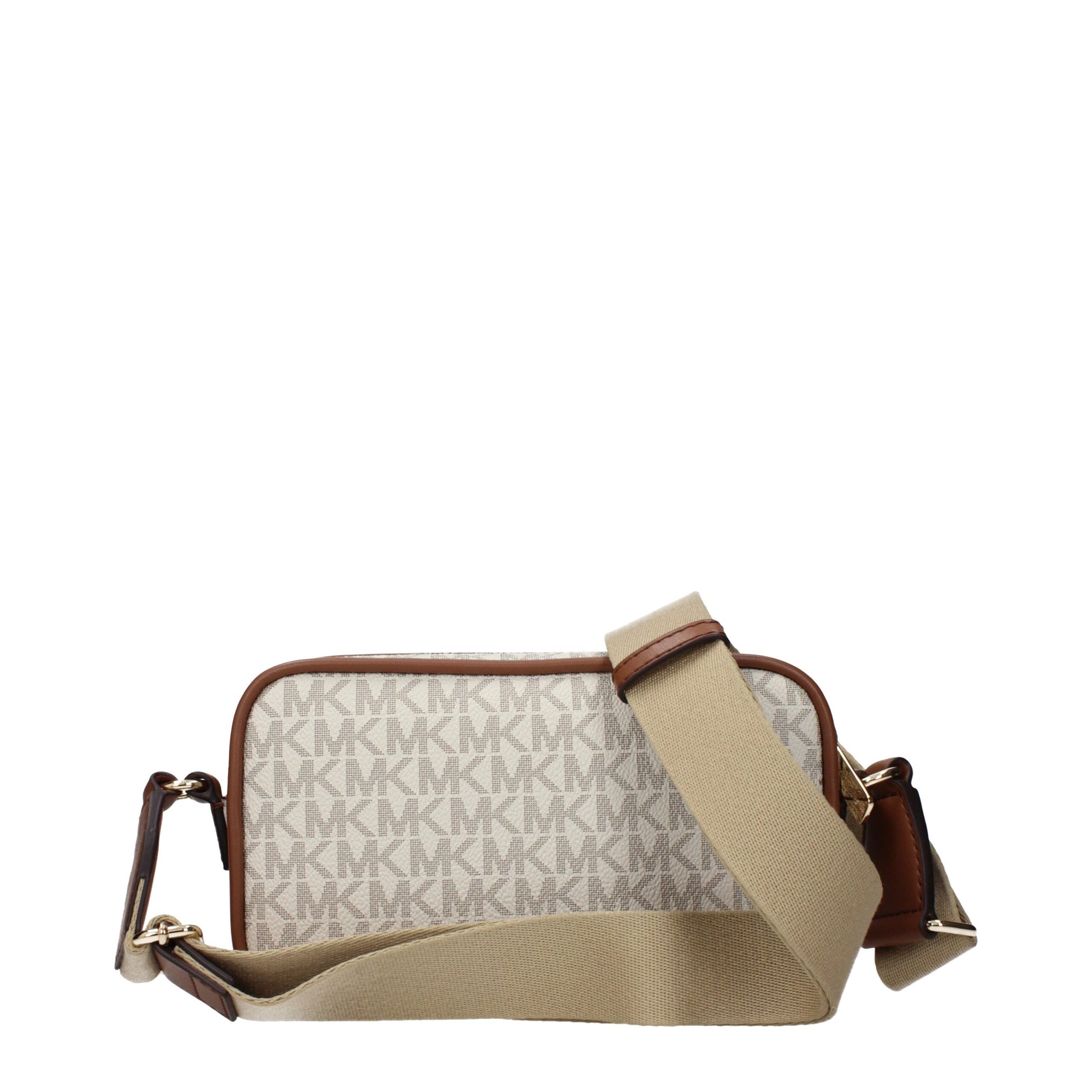 Sac bandoulière Michael Kors en tissu beige