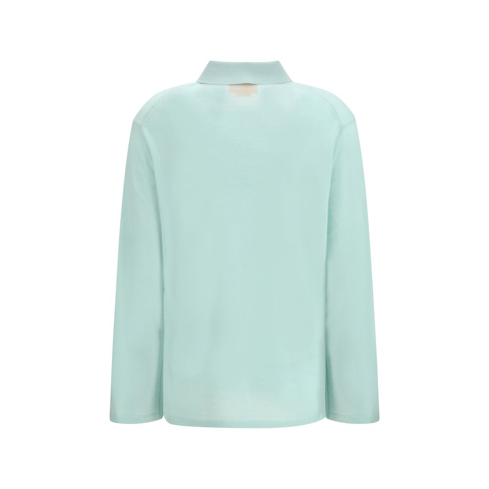 Guest in Residence Chemise en cachemire bleue