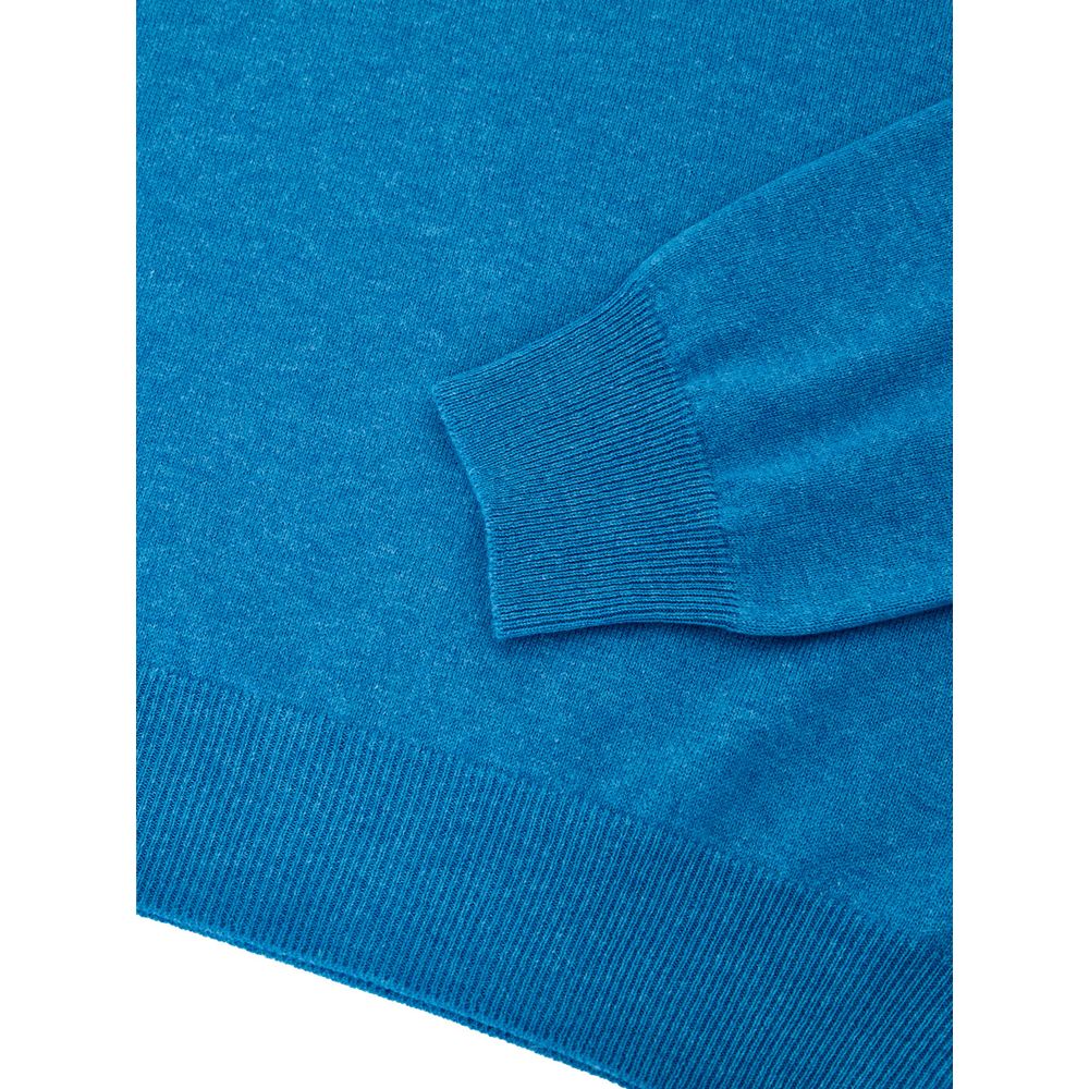 Gran Sasso Blue Turtleneck for Men detail view