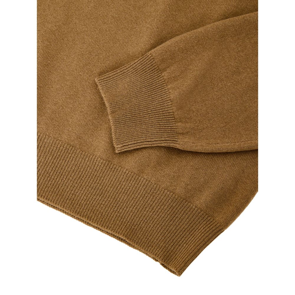 Gran Sasso Brown Turtleneck for Men side view
