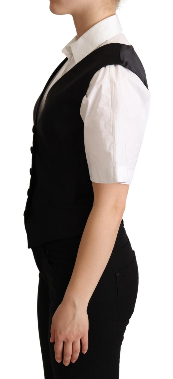 Dolce & Gabbana Black Waistcoats for Women detail view