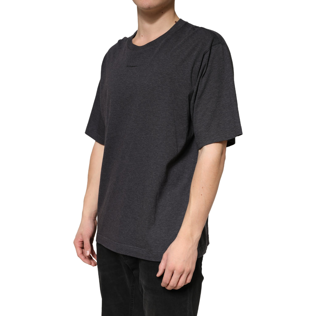 Dolce & Gabbana Coton Gris Foncé Col Rond Manches Courtes