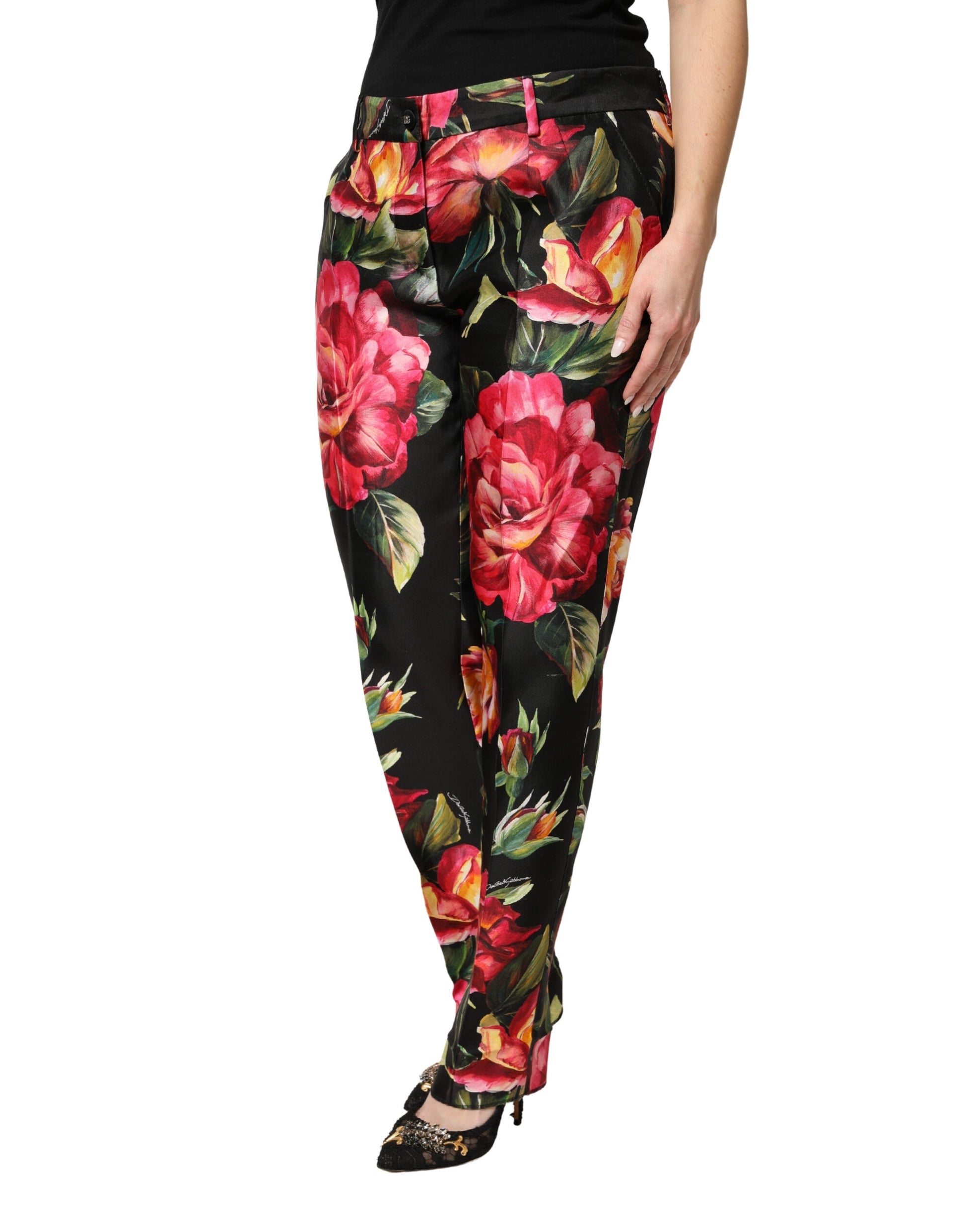 Dolce & Gabbana Black Casual Pants for Women detail view